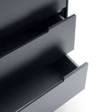 Alicia 6 Drawer Wide Chest - Black - ALI214