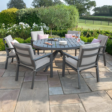 New York 6 Seat Round Dining Set