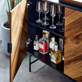 Alvin Sideboard - Black and Oak - ALV003