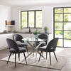 Anderson Round Dining Table - Silver - AND101