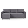 Angel Sofabed with Storage - Light Grey - ANG001