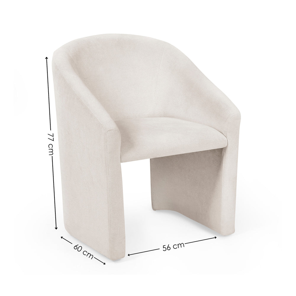 Anthea Tub Chair - Cream - ANT001