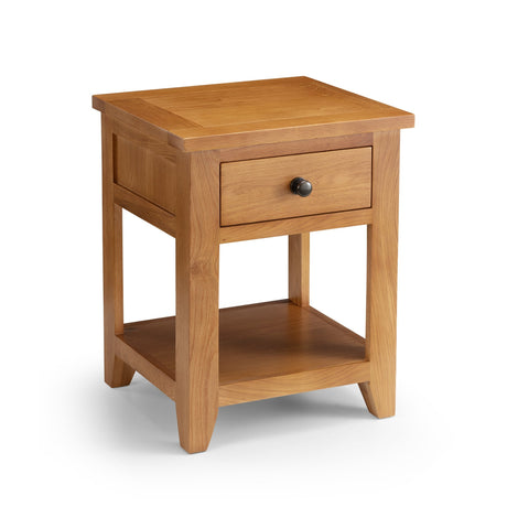 Astoria 1 Drawer Lamp Table - Light Brown - AST012