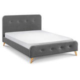 Astrid Bed - Grey / Double - AST201