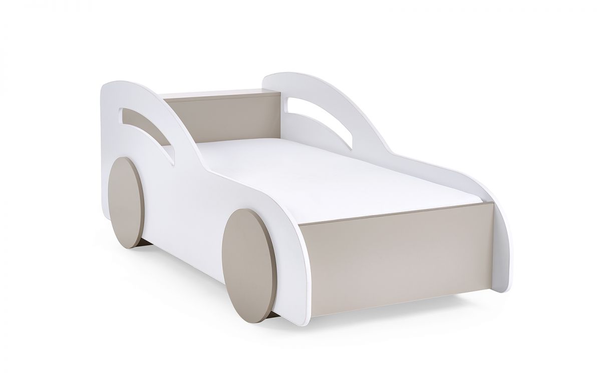 Atlantis Toddler Car Bed - White