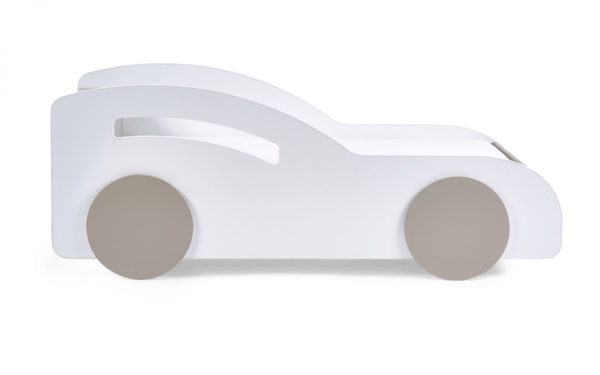 Atlantis Toddler Car Bed - White