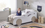 Atlantis Toddler Car Bed - White