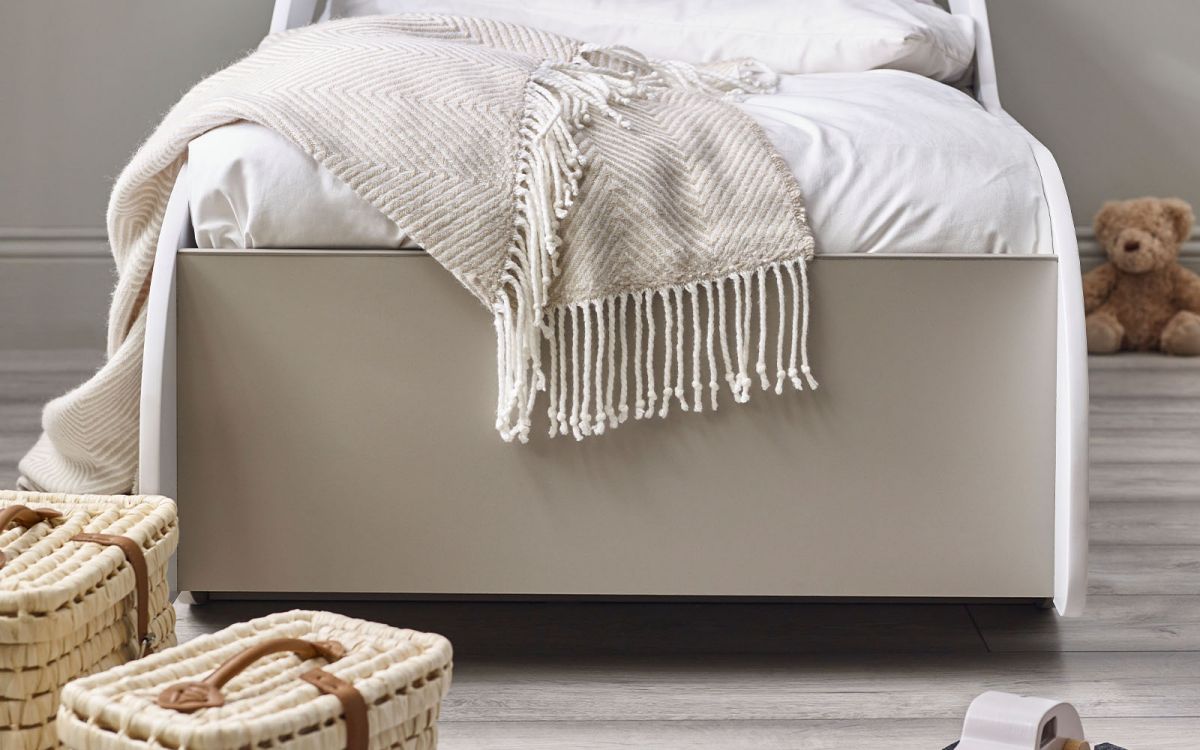Atlantis Toddler Car Bed - White