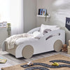 Atlantis Toddler Car Bed - White