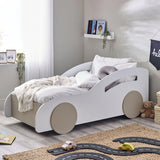 Atlantis Toddler Car Bed - White