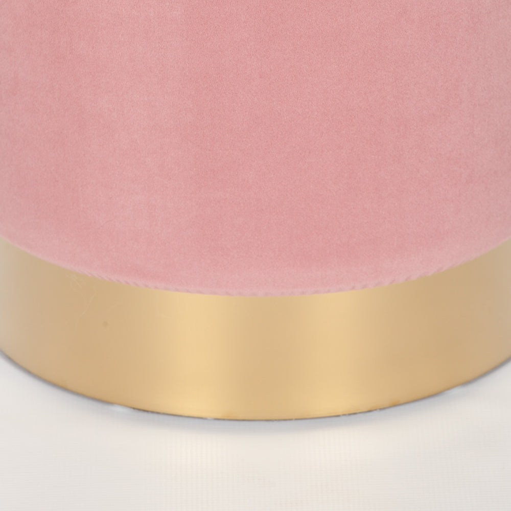 Pink Round Stool