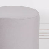 Grey Round Stool