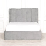 Grey Velvet King Size 5ft Bed