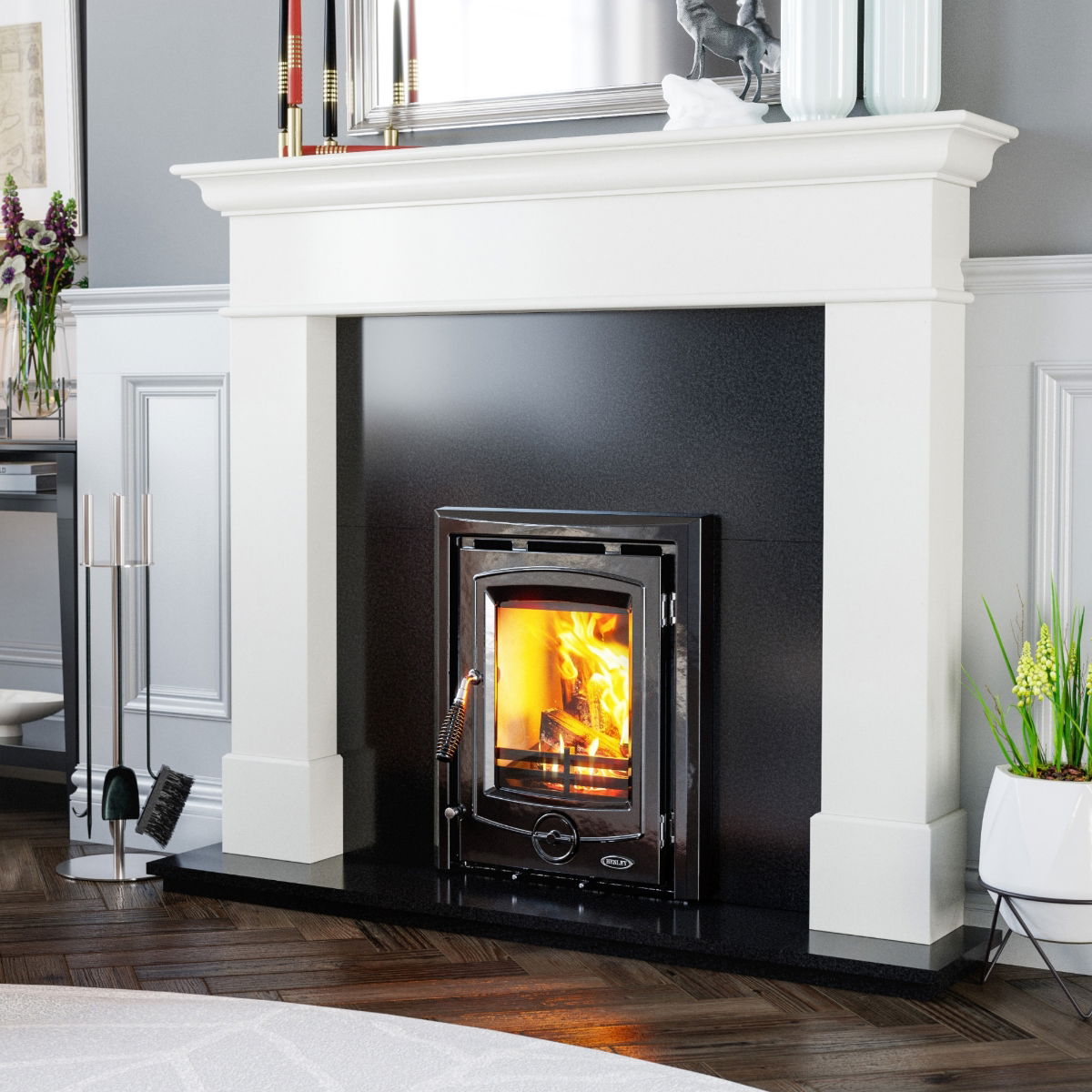 Achill 7kW Insert Enamel Black (Eco) -  - 105-695954