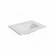 White ceramic sink on a white background