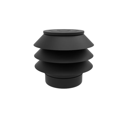 100mm Black Solinox Rain Anti-Wind Cowl showing Anti Wind Cowl.