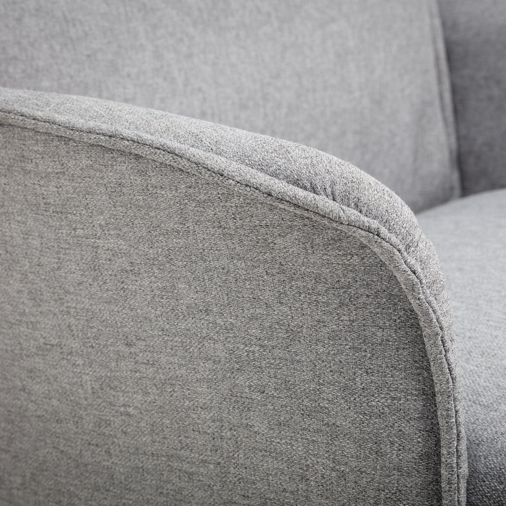 Aria Recliner and Stool - Grey - ARI001