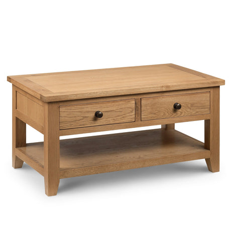 Astoria Coffee Table With 2 Drawers - Light Brown - AST003