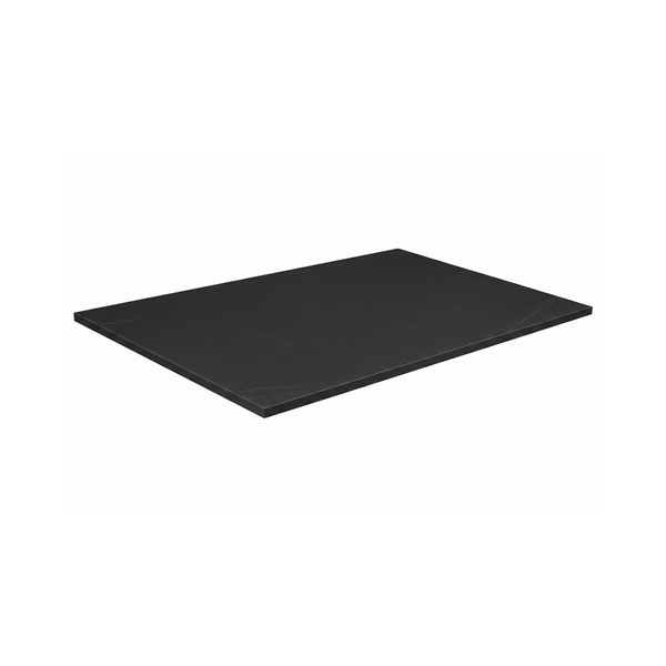 Black slate-effect bathroom worktop with textured stone finish | Home Centre Direct UK