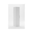 Matt white bathroom storage cabinet with slim vertical design | Home Centre Direct UK