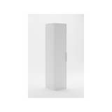 Matt white bathroom storage cabinet with slim vertical design | Home Centre Direct UK
