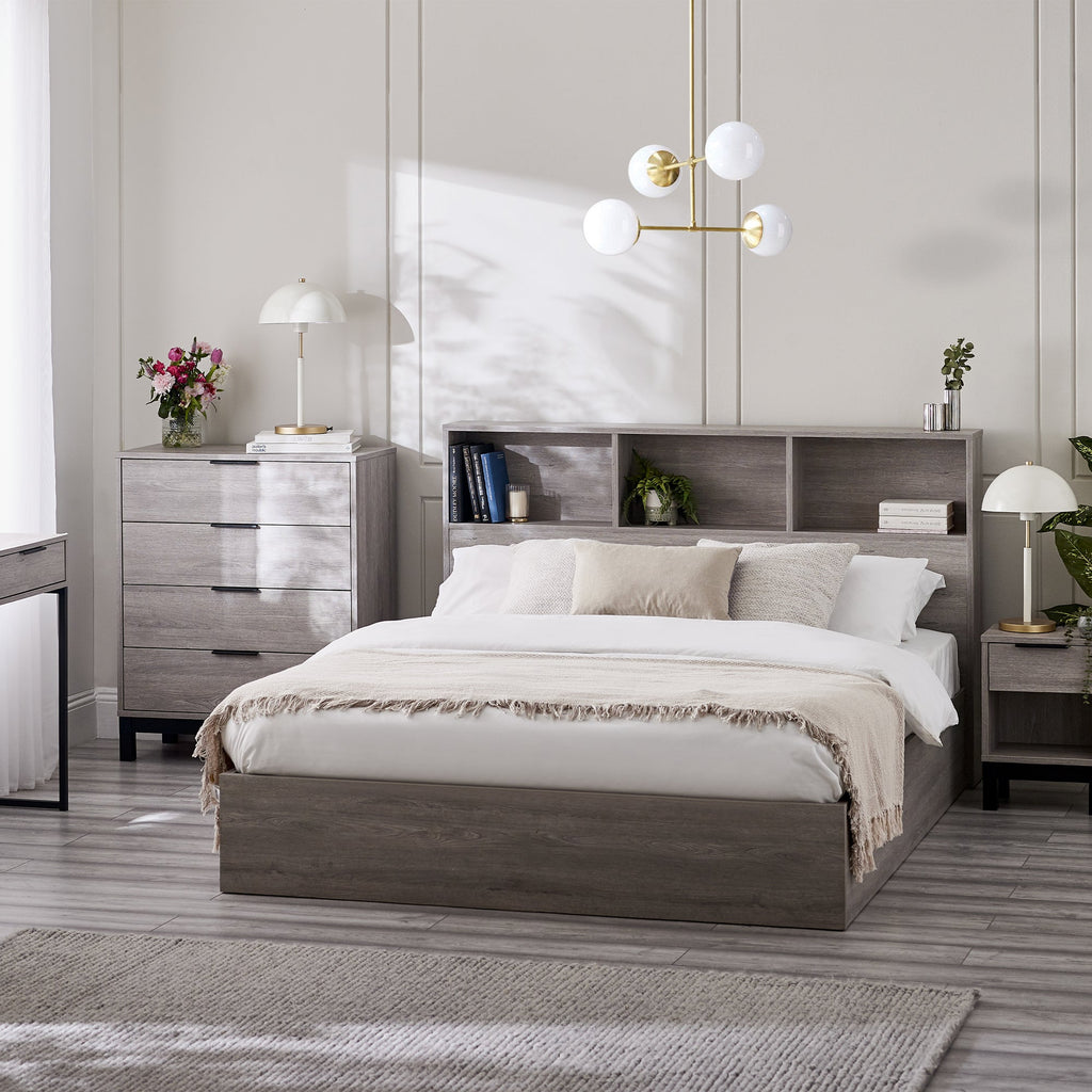 Bali Ottoman Bed - Grey / Single - BAL004