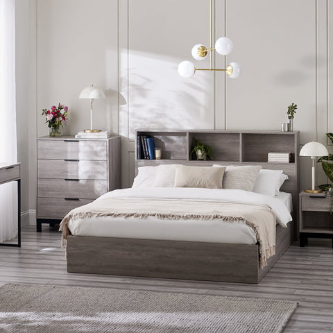 Bali Ottoman Bed - Grey / Single - BAL004