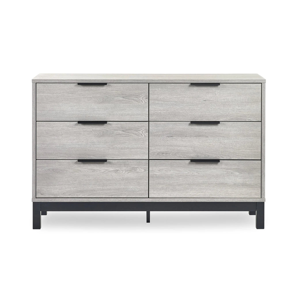 Bali 6 Drawer Wide Chest - Grey - BAL104