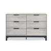 Bali 6 Drawer Wide Chest - Grey - BAL104