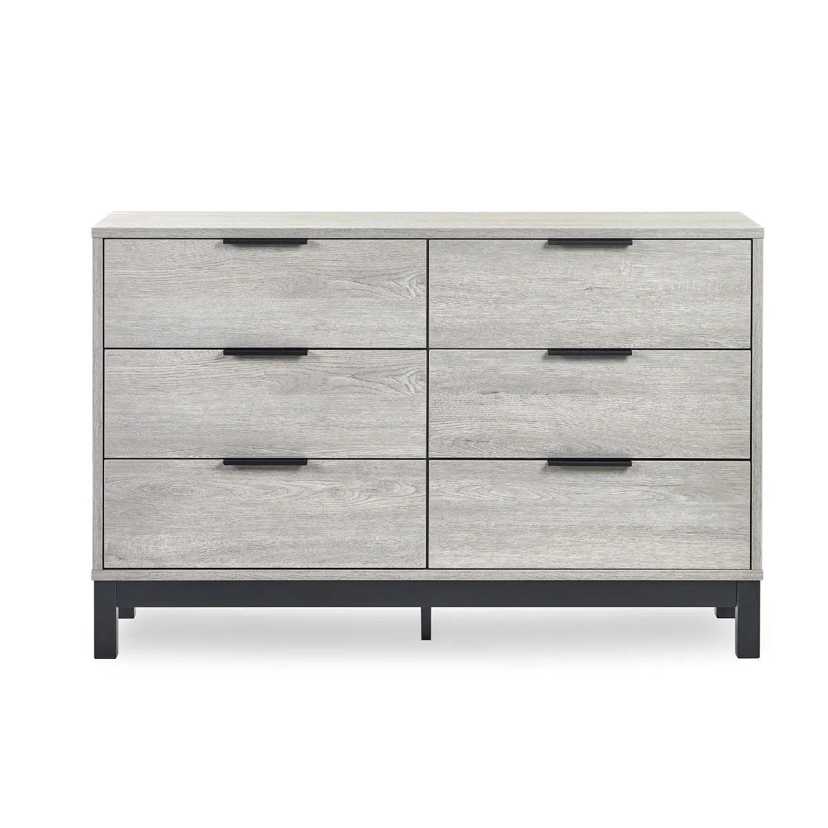 Bali 6 Drawer Wide Chest - Grey Oak
