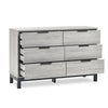Bali 6 Drawer Wide Chest - Grey Oak