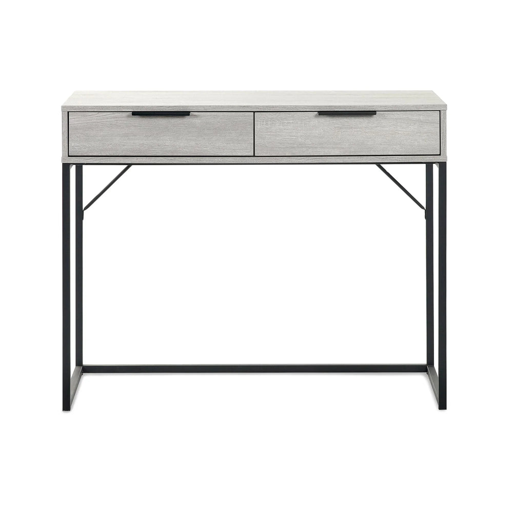 Bali 2 Drawer Dressing Table/Desk - Grey - BAL105