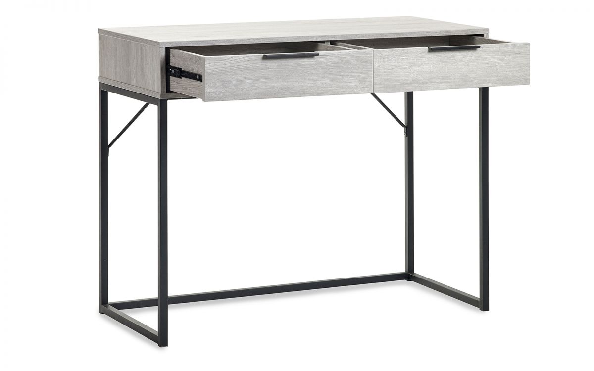 Bali 2 Drawer Dressing Table/Desk - Grey Oak