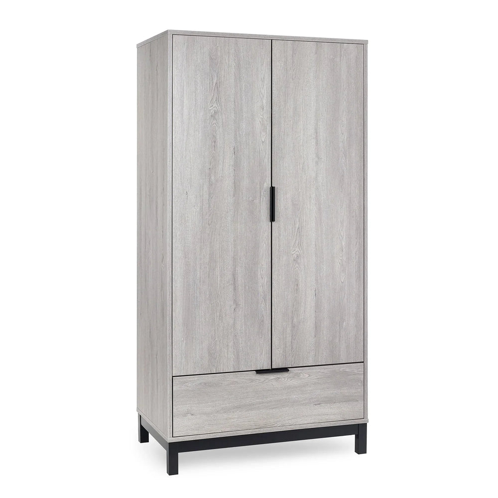 Bali 2 Door 1 Drawer Wardrobe - Brown - BAL206