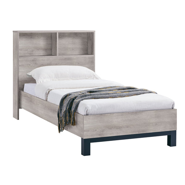 Bali Bookcase Headboard Bed - Brown / King - BAL209