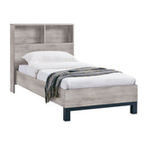 Bali Bookcase Headboard Bed - Brown / King - BAL209