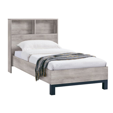 Bali Bookcase Headboard Bed - Brown / King - BAL209
