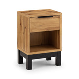Bali 1 Drawer Bedside - Grey - BAL101