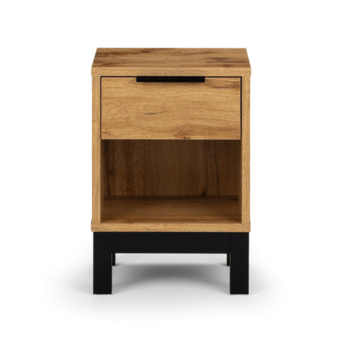 Bali 1 Drawer Bedside - Grey - BAL101