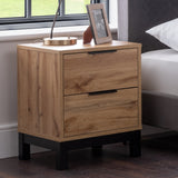 Bali 2 Drawer Bedside - Brown - BAL202