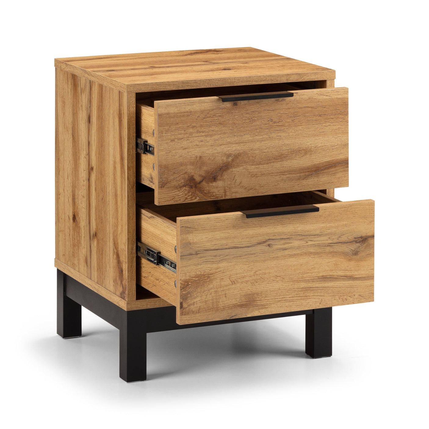 Bali 2 Drawer Bedside - Grey - BAL102