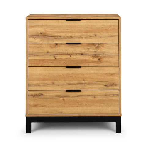 Bali 4 Drawer Chest - Grey - BAL103