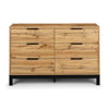 Bali 6 Drawer Wide Chest - Grey - BAL104