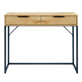 Bali 2 Drawer Dressing Table/Desk - Grey - BAL105