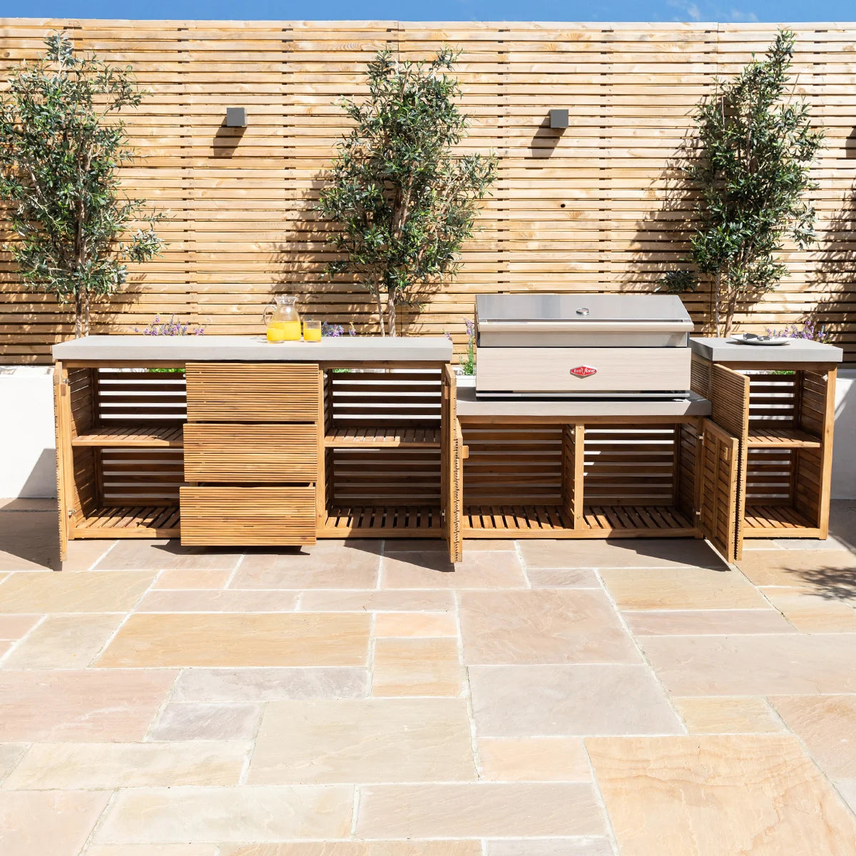 Bali Outdoor Kitchen Units With Drawers - Large Configuration
