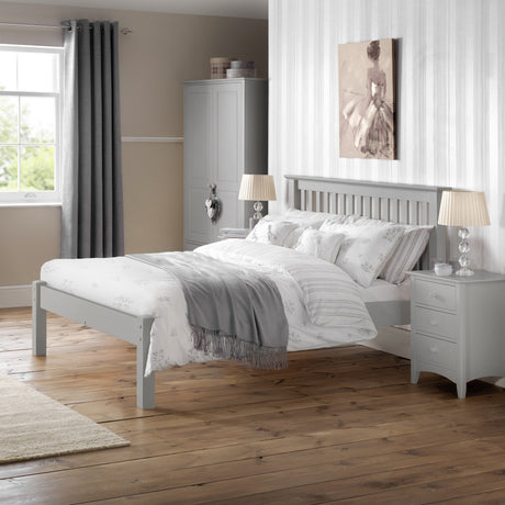 Barcelona Low Footend Bed - Grey / Double - BAR102