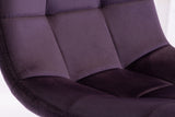 Aubergine Velvet Counter Stool - Stylish Seating for Modern Homes