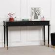 Black Painted Console Table