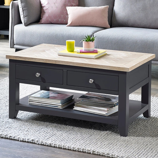 Bordeaux Coffee Table - Dark Grey - BOR104