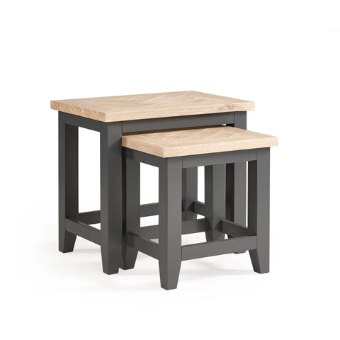 Bordeaux Nest Of Tables - Dark Grey - BOR106